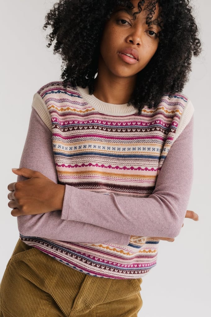 TWOTHIRDS Ballykinler Knit Jacquard Größe: M | Pullover Outlet | Damen