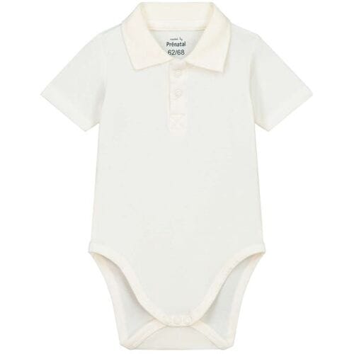 Prénatal romper polo Ivory White 74/80 heren