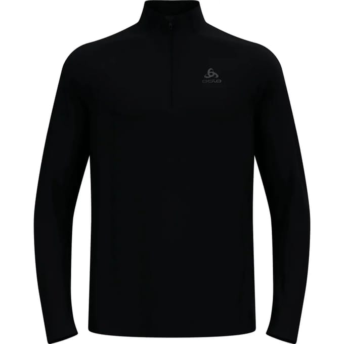 Odlo Odlo Midlayer Essential 1/2 Zip ZWART - Maat S