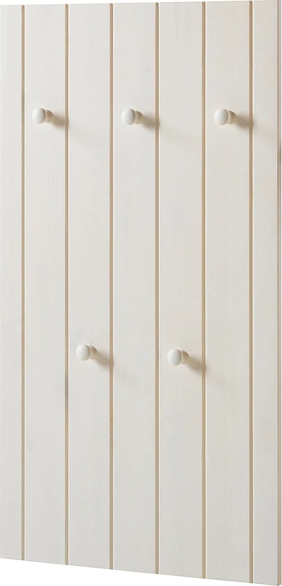 Anita-Wandpaneel - 5-Haken - Wit