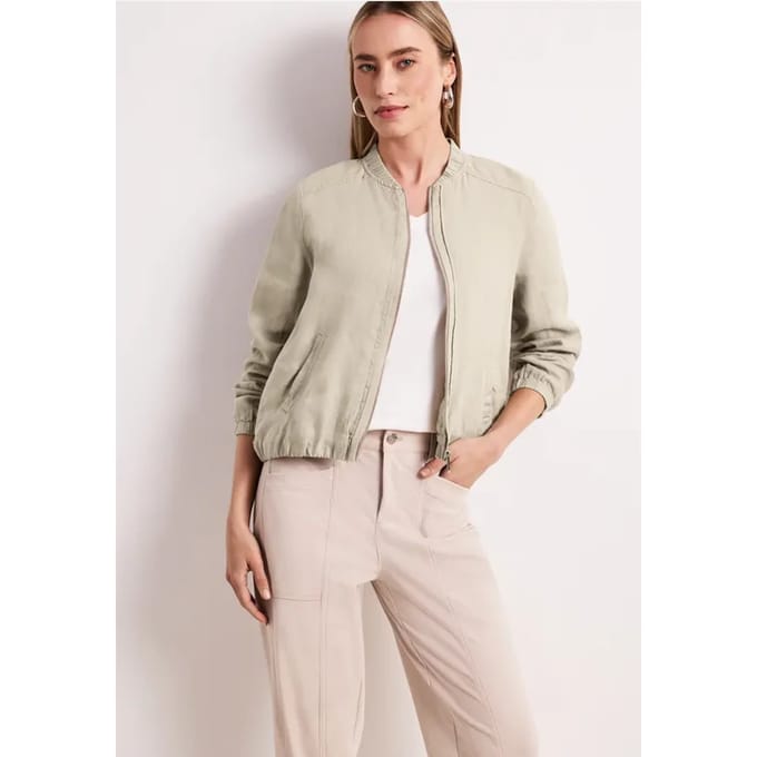Blouson met gerimpelde zoom en ritssluiting