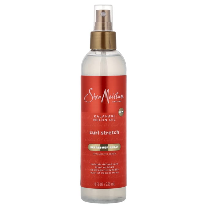 SheaMoisture, Spray Rafraîchissant Curl Stretch, Huile de Melon du Kalahari, 8 fl oz (236 ml) red