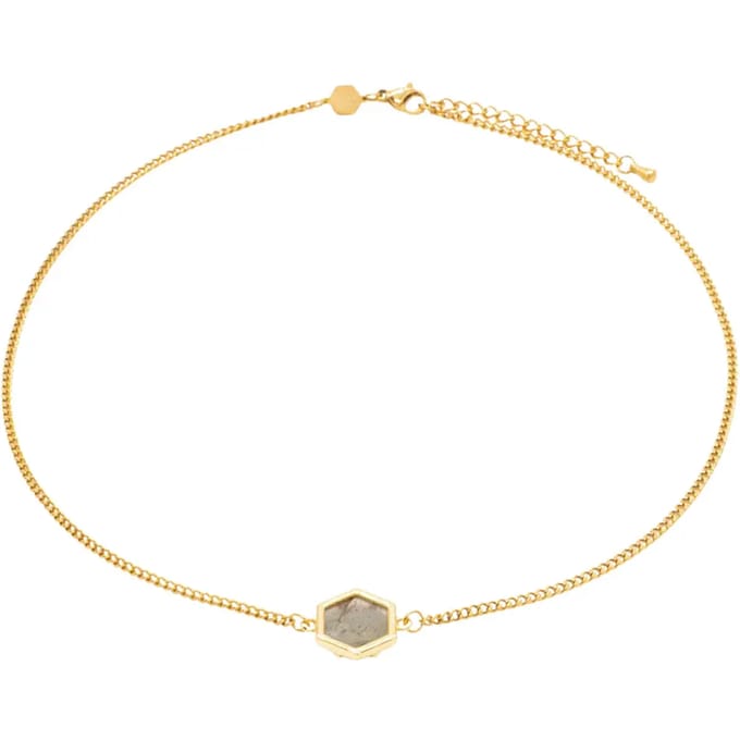 Labradoriet ketting voor vrouwen Sloya Hexalia