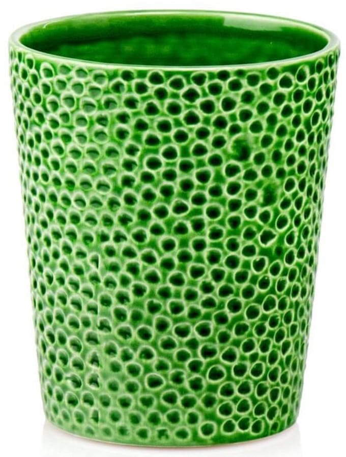 Polnix Serie - Keramische Plantenpot - Rond - Groen - 13 cm