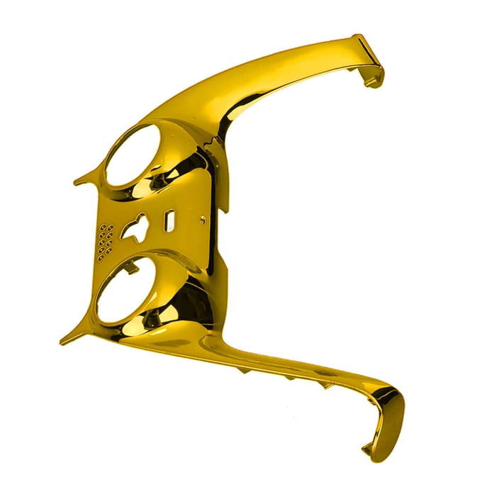 Voor PS5 Controller Faceplate DIY Vervangingsclip Shell Decoratie Accessoires met Joystick Covers Goud goud