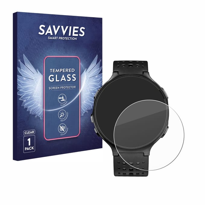 Savvies - Glas Screenprotector voor Garmin Forerunner 235 - Gehard Beschermglas 9H