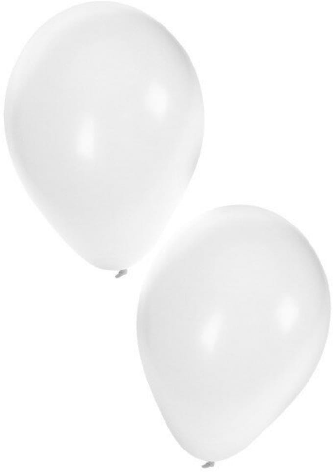 Ballon 50 x wit nr 10