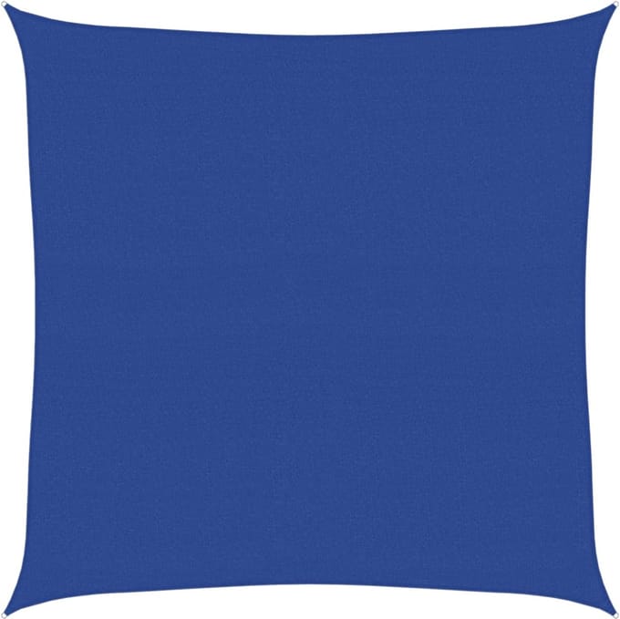 vidaXL - Zonnezeil - 160 - g/m² - vierkant - 5x5 - m - HDPE - blauw