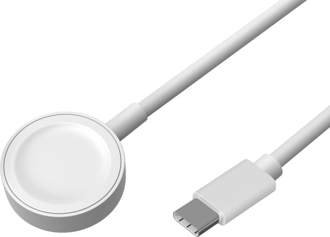 Compatibel met Watch connected horloge. 1 kabellengte USB-C Wit lengte 1 m