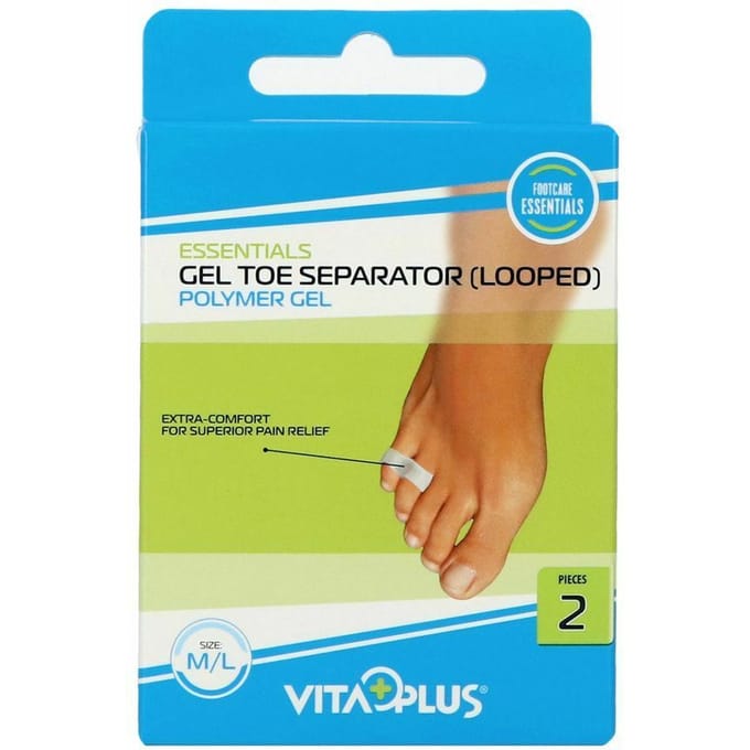 Vitaplus Essentials Gel Toe Separator (looped) Maat M/l (2 stuks)