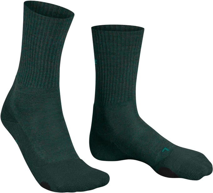FALKE TK2 Explore Wool dames trekking sokken - hulstgroen (holly)