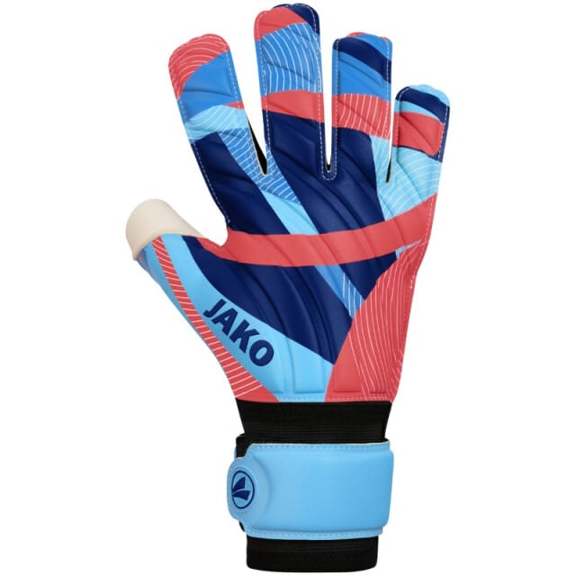 Jako River Supersoft Rc Keepershandschoenen - Hemelsblauw / Koraal / Navy | Maat: 11