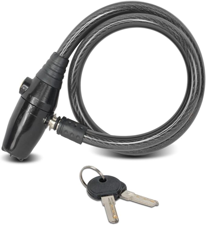Fiets- en Motorfiets Slot met 95 Decibel Alarm en Extra Kabel