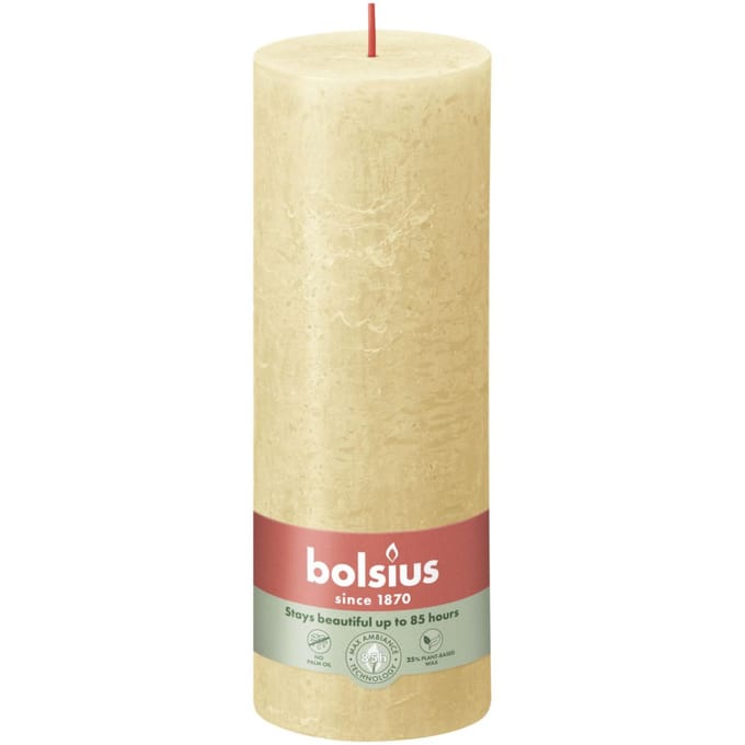 Bolsius Stompkaars Rustiek Oat Beige - 19 cm / ø 7 cm