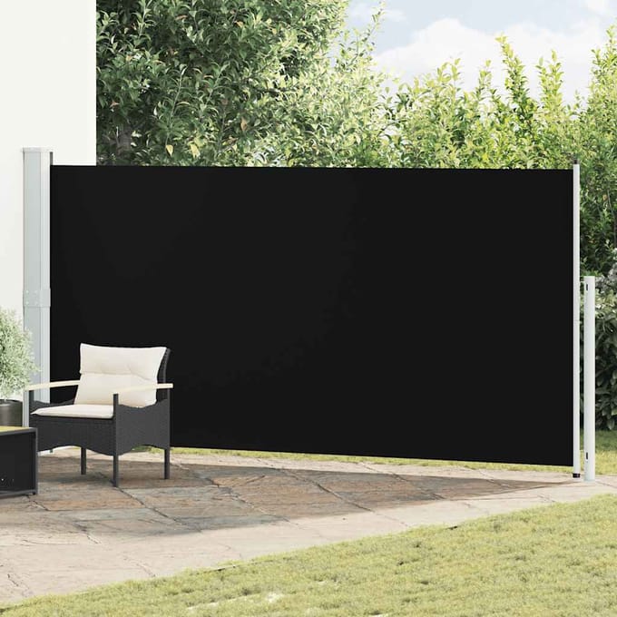 vidaXL - Tuinscherm - uittrekbaar - 180x514 - cm - zwart