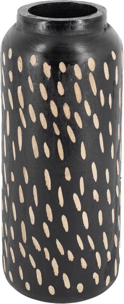 HomeBound by KY | Houten vaas Batik | bloemenvaas hout