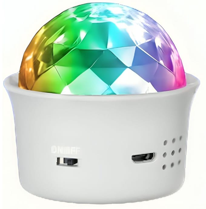 VELTRR® Discolamp Kinderen - Discobal - Feestverlichting met Afstandsbediening - Wit