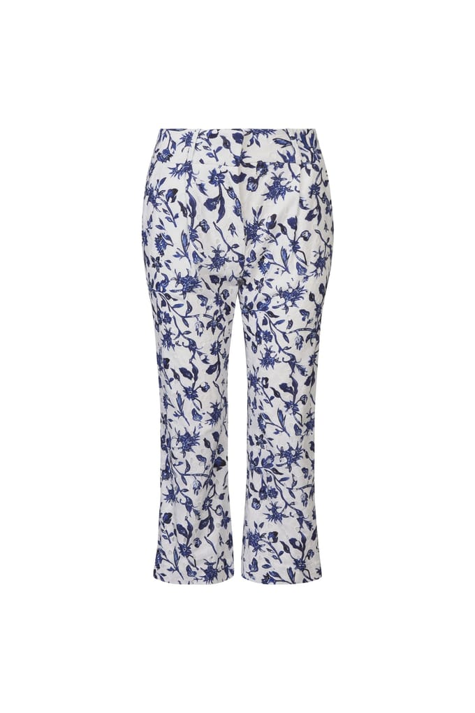 Anne Fontaine Idoia Dark Navy Maat: 36 | Wijde Broeken Outlet | Dames | Wit