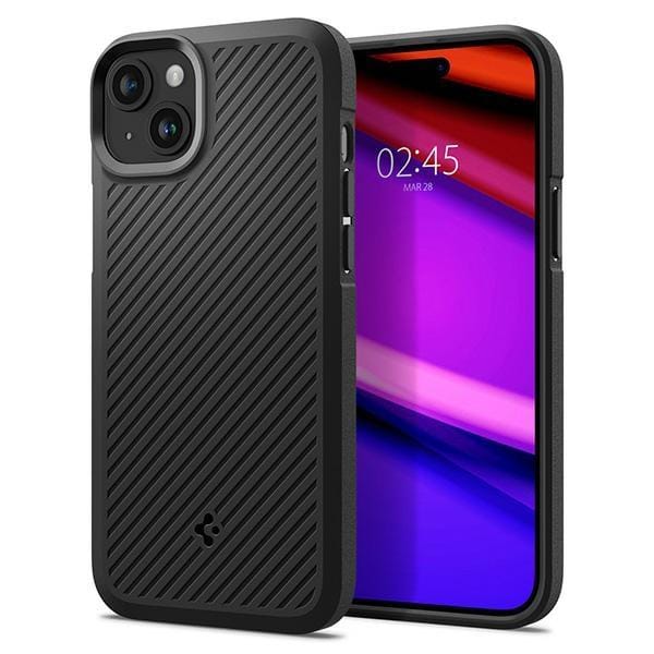 Spigen Core Armor Hoesje Geschikt voor Apple iPhone 15 Plus Back Cover Zwart