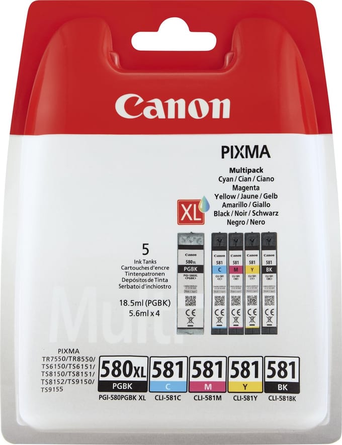 Canon pgi-580xl/cli-581 pgbkbcmy mp