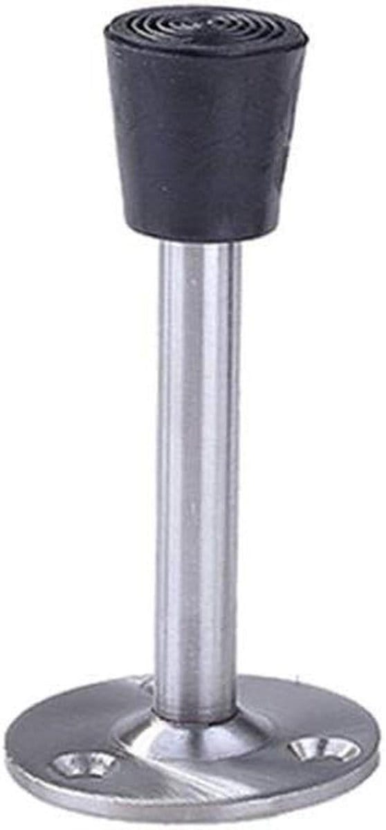 Deurstopper - Deur Buffer - Muren Beschermen - Roestvrij Staal - Diverse Lengtes - Zilver