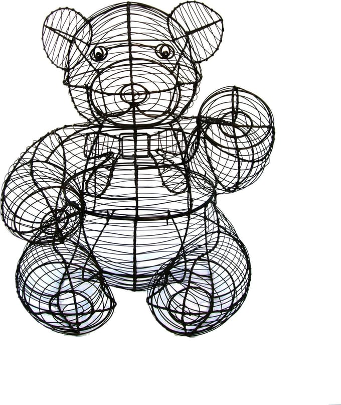 Beer zittend teddy