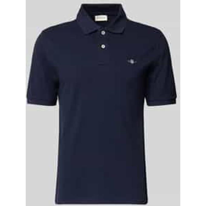 slim fit poloshirt met gestikt logo