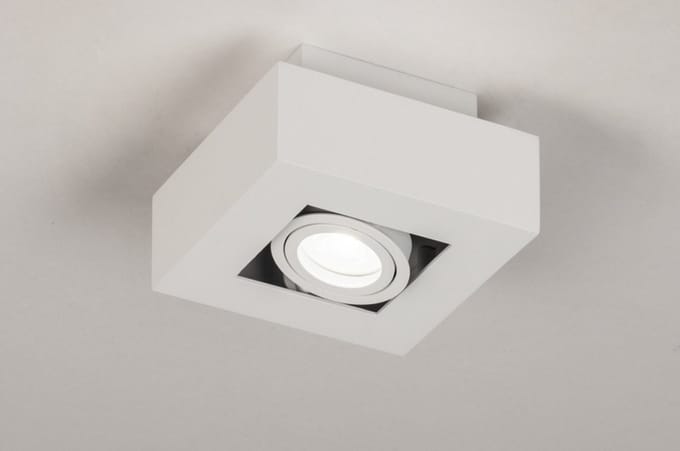 Lumidora Plafondlamp 74143 - Plafonniere - XIRAX - GU10 - Wit - Metaal - ⌀ 14 cm