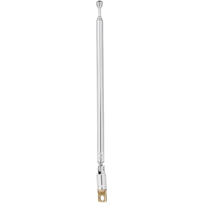 4 Secties Telescopische FM Radio Antenne Verchroomd Koper 360° Draaibare Antenne