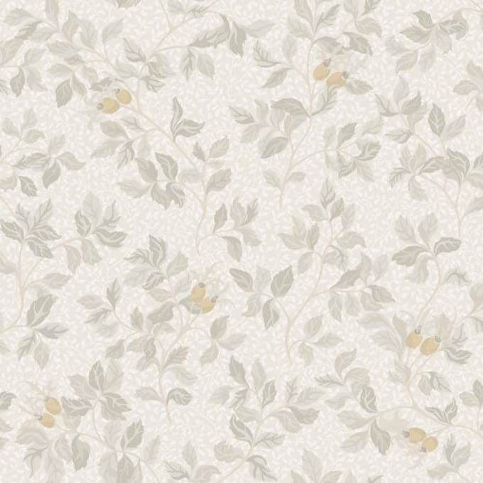 Duro Vliesbehang 431-01 - Linnéa - Botanisch Grijs - 53cm x 10.05m