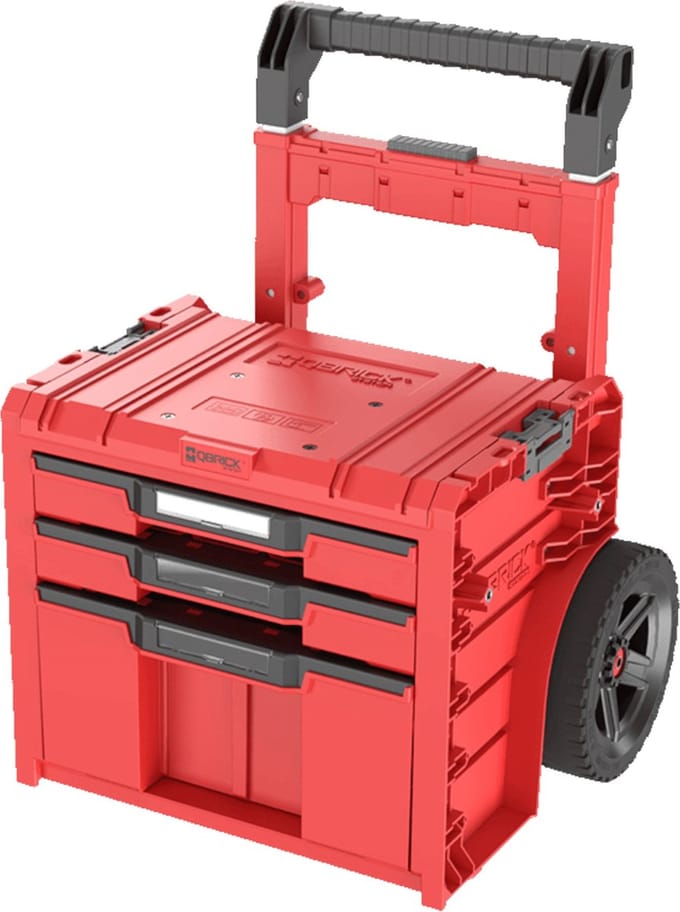 QBRICK SYSTEM -Pro Cart 2.0 Plus - 3 lades - HD Red