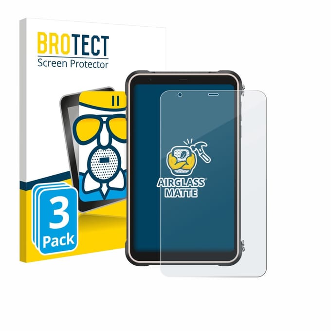 BROTECT - Screenprotector voor Ulefone RugKing Pad Pro - Folie Beschermfolie Beschermglas matte 3 Stuks