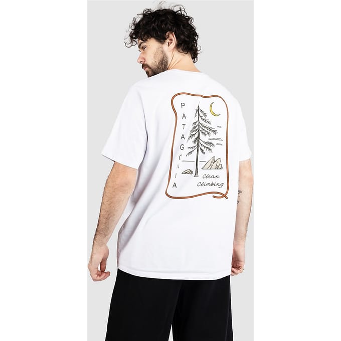 Patagonia Clean Climb Roots Responsibili T-Shirt wit