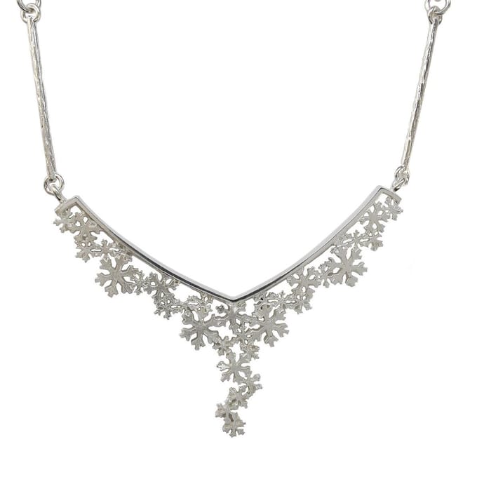 AuBor ®. Collier. Zilver. De eerste sneeuw.