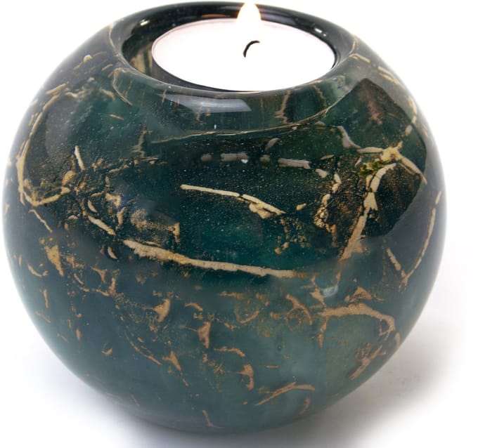 Loranto - Mini urn Waxinelichthouder - Luxe glas urn - Kleine Urnen