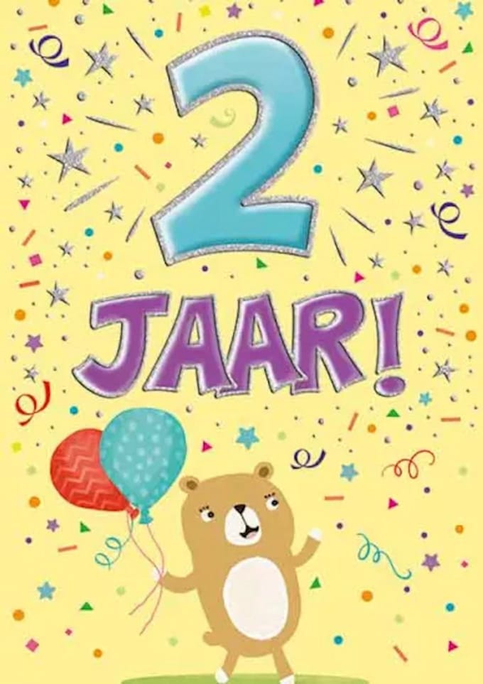 Verjaardagskaart - 2 jaar - That Funny Age - Per Stuk