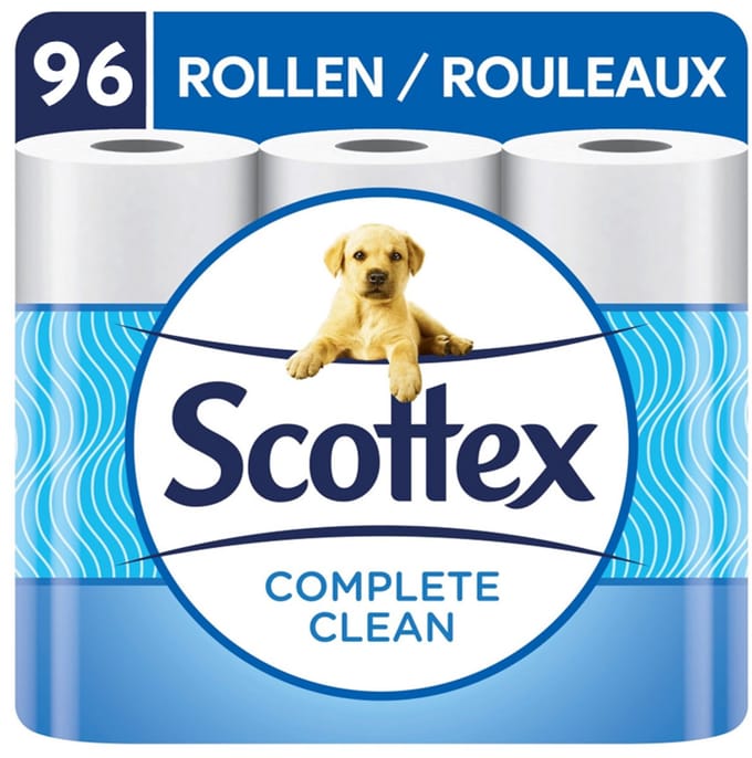 Scottex Toiletpapier Complete Clean Decor - 96 rollen