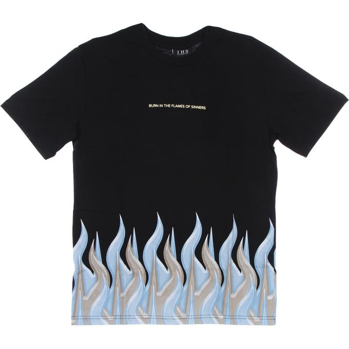 New Flames Tee Zwart Heren T-shirt