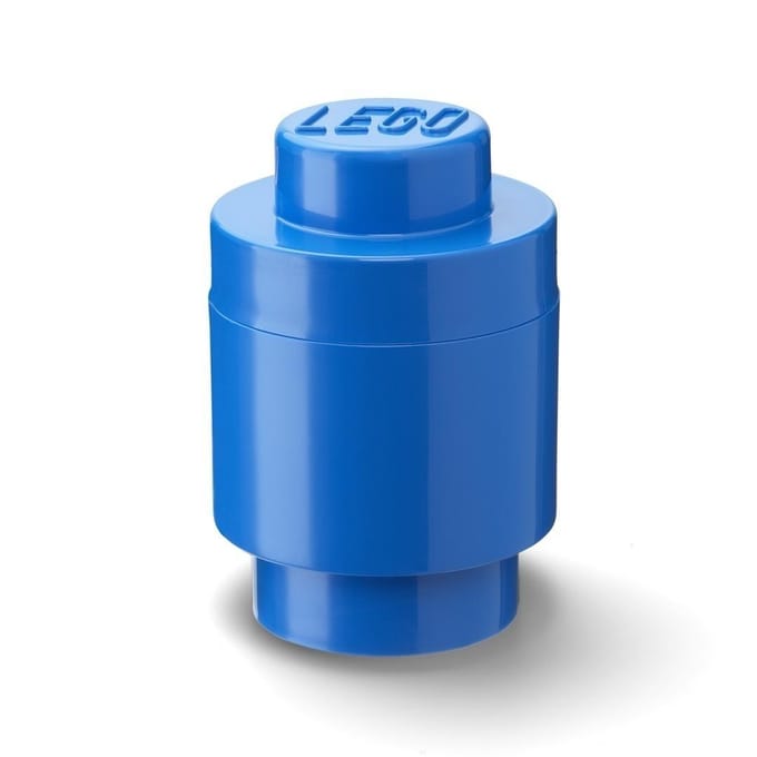 Lego - Opbergbox Brick 1 Rond - Polypropyleen - Blauw