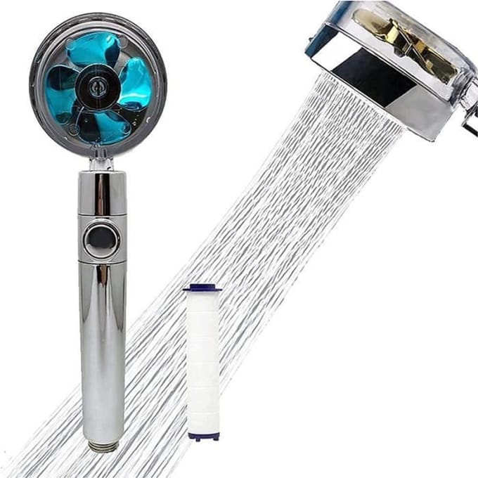 Douchekop - BLAUW - Hoge druk - 360° Roteerbaar - Waterbesparend - Masserend effect blauw