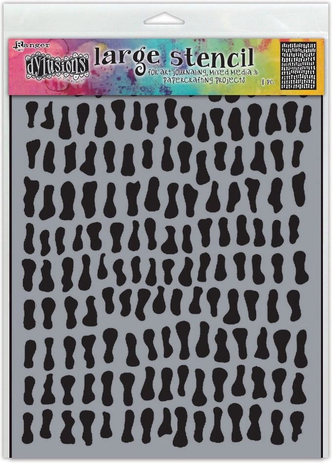 Ranger Dylusions Stencils Golden Nuggets Large