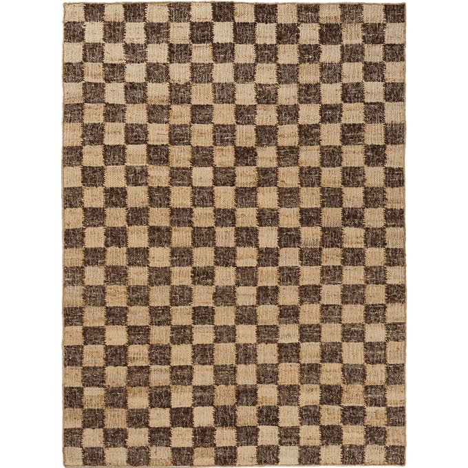 Ferm Living Wollen Jute Vloerkleed - coffee/natural - 140x200 cm