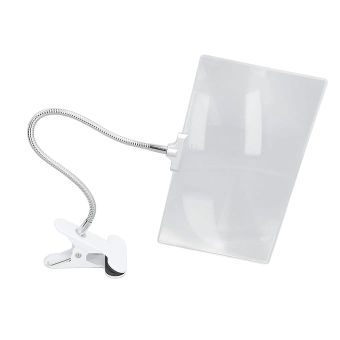 Groot Vergrootglas met Klem 4x Vergroting Grote Heldere Lens Flexibele Slang Vergrootglas voor