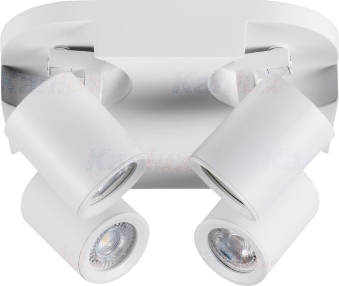 Laurin 4 - wandlamp - plafondlamp spot - incl LED - wit