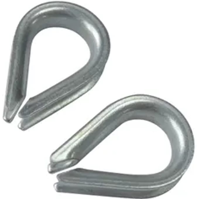 Sencys Kabelkous - Gegalvaniseerd - 4 Mm - 2 Stuks