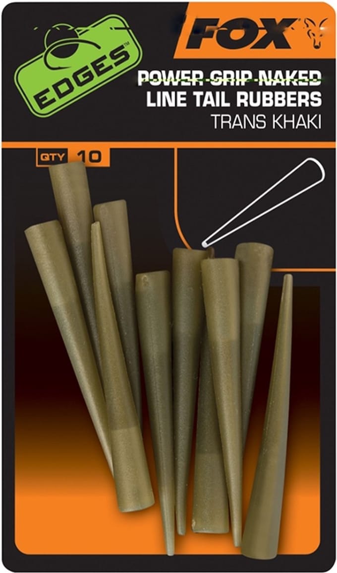 Fox Edges Power Grip Naked Line Tail Rubbers - Maat 7