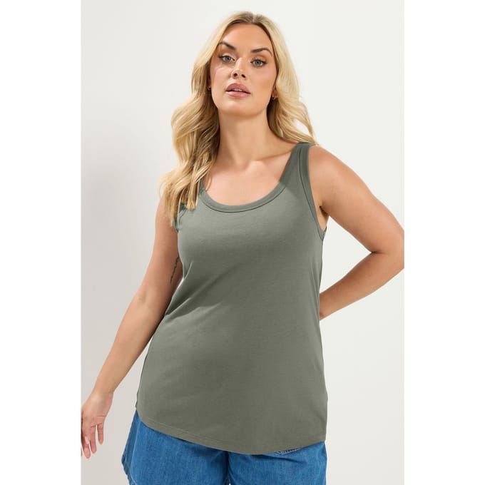 Yours Saliegroen Core Basic Topje Size 46