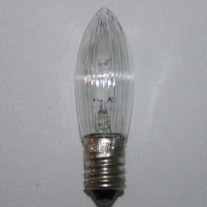 9x Spitse Gloeilamp Reserve E10 voor Lichtketting en Kaarsboog