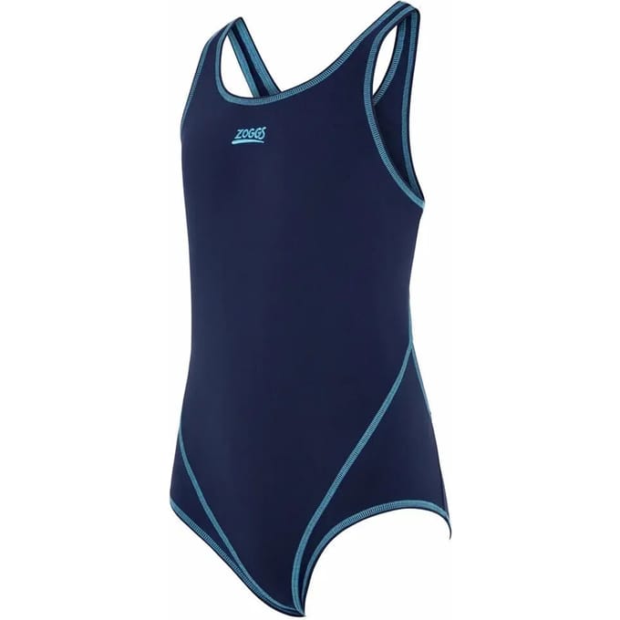 Zoggs Wire Masterback Zwemkleding Blauw 10 Years Meisjes