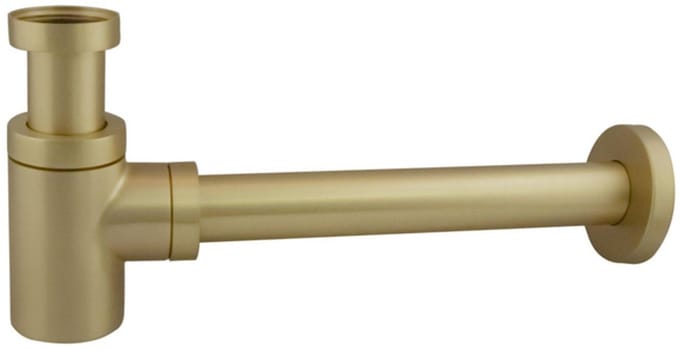 FugaFlow Eccelente Sobrado Badkamer verlaagd sifon geborsteld messing PVD